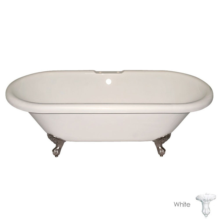 Chevington Halifax 70.5'' x 31.5'' Freestanding Soaking Acrylic Bathtub